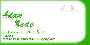adam mede business card